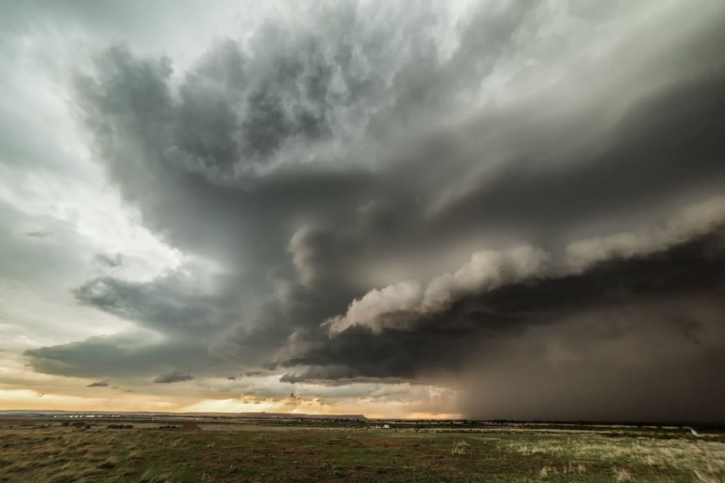 Tornadic supercell in western Oklahoma.