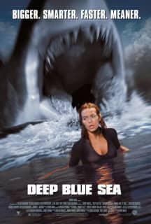 The promotional poster for Deep Blue Sea.