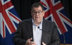 Finance Minister Grant Robertson during his press conference after it was announced the country will move to red traffic light settings at the Beehive on 23 January 2022.