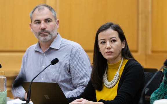 MPs Gen Bennett (Labour), and Lan Pham (Green) in Select Committee.