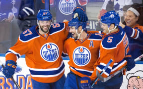 Edmonton Oilers ice hockey players.