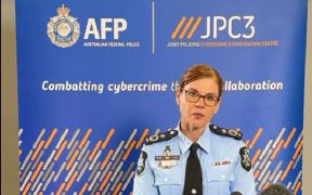 Australian Federal Police Assistant Commissioner Justine Gough briefing the media on the case.