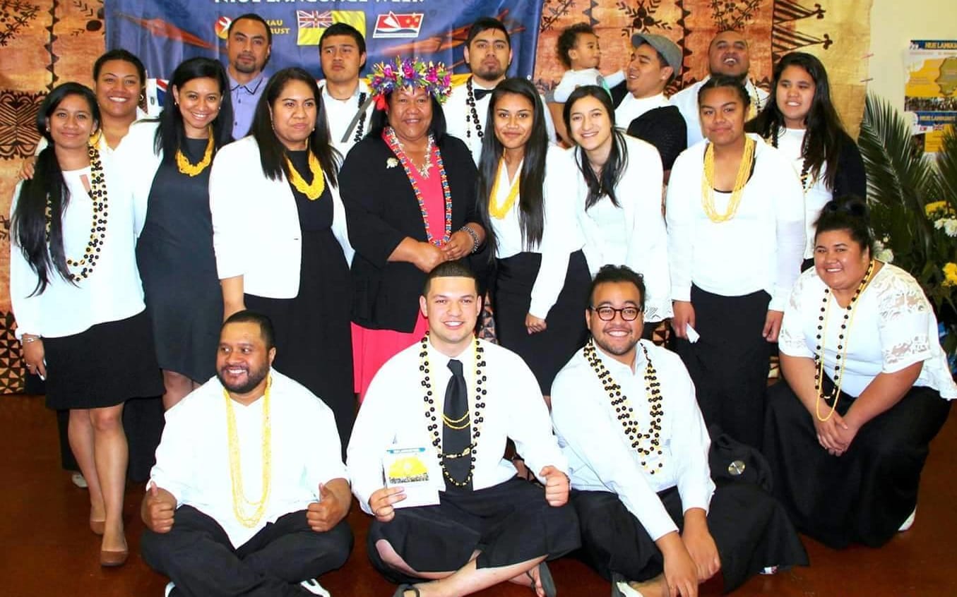 Niue Youth Network at the launch of Vagahau Niue Week.