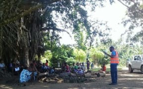 Evacuees given instructions in Ambae