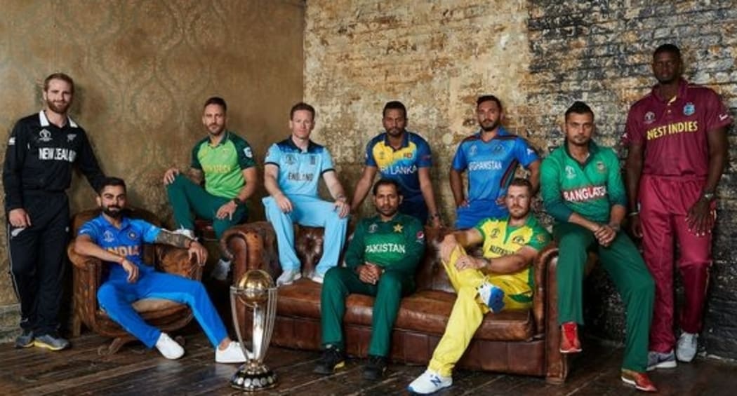 Cricket World Cup captains.