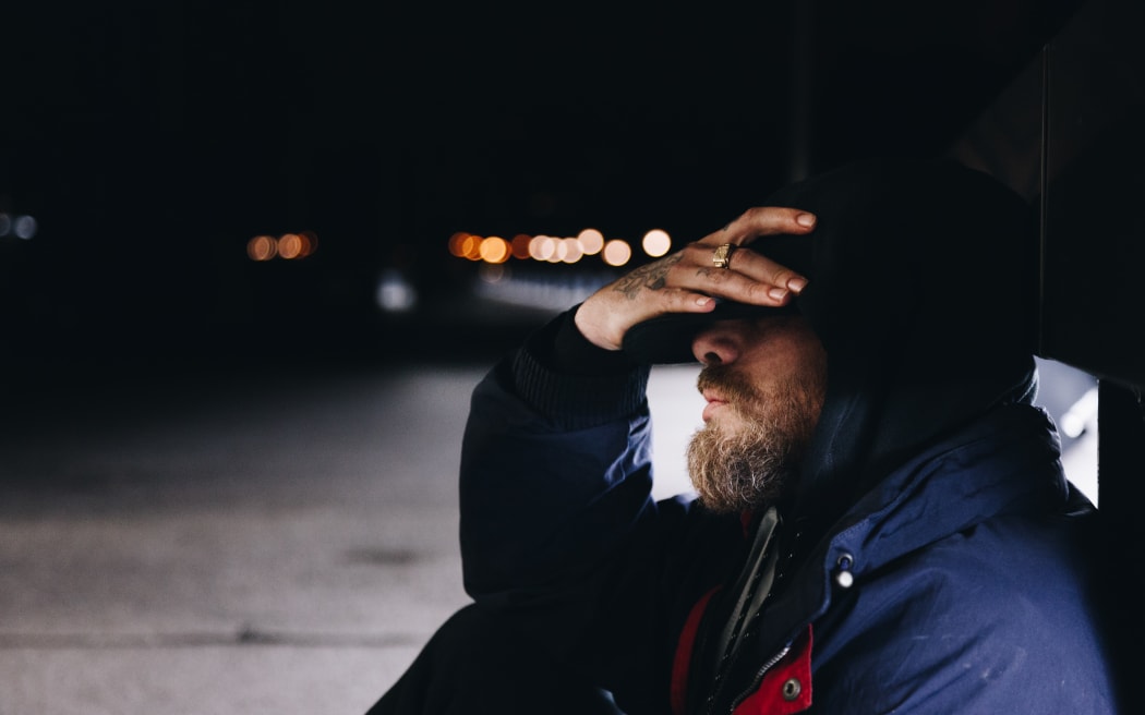 homeless man