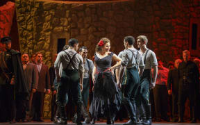 A scene from Carmen at Chicago Lyric Opera