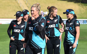 New Zealand captain Sophie Devine after losing the 4th T20 International