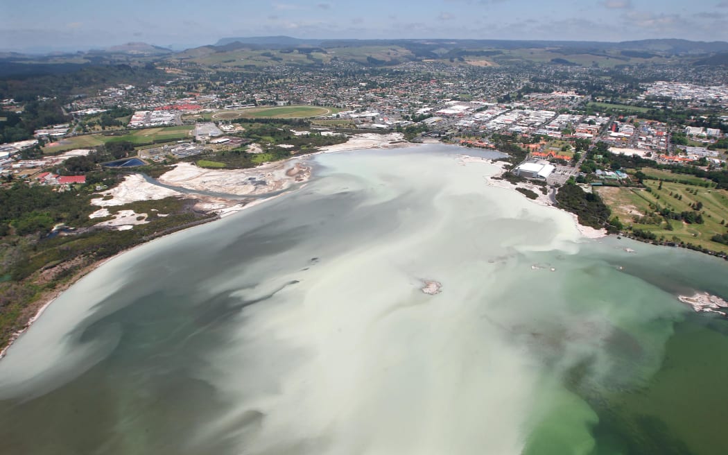 Wednesday’s overflow drained into Lake Rotorua via Sulphur Bay.  File picture.