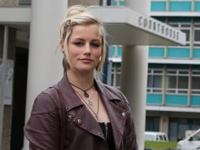 Felipe Melo's host sister Rachel Bryan.