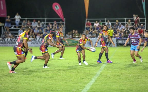 The PNG Hunters secured their first win of the season away to the Central Queensland Capras.