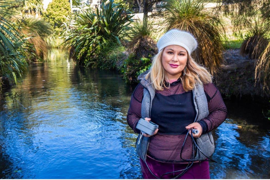 UC indigenous science PhD student Ngārie Scartozzi has spent 15 years developing her eClean bioreactor