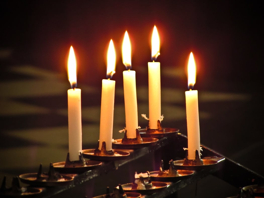 Votive candles, Church of St Magnus the Martyr, London