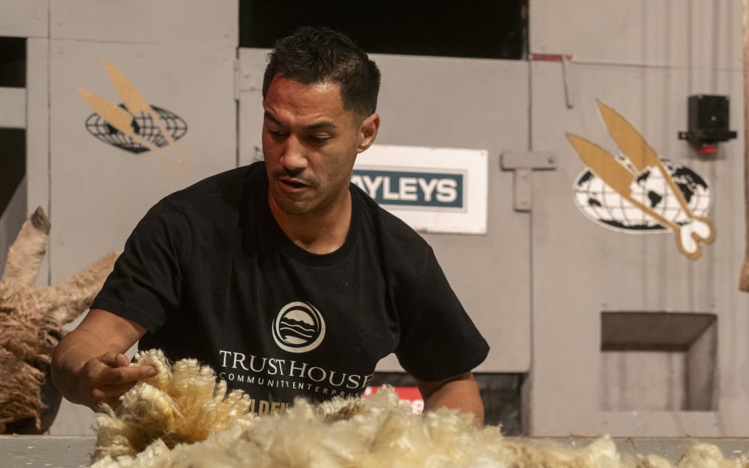 Golden Shears Open woolhandling win no 11 for Joel Henare, from Gisborne.