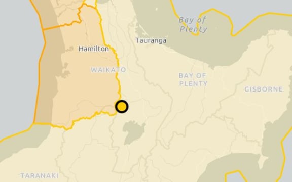 The alert level boundary in Waikato.