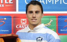 Juan Imhoff of Argentina was man of the match during the Rugby Championship match between Springboks v Argentina in Durban, 2015.