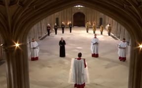 The Duke of Edinburgh’s funeral, St George’s Chapel (Nick Madden on the left)