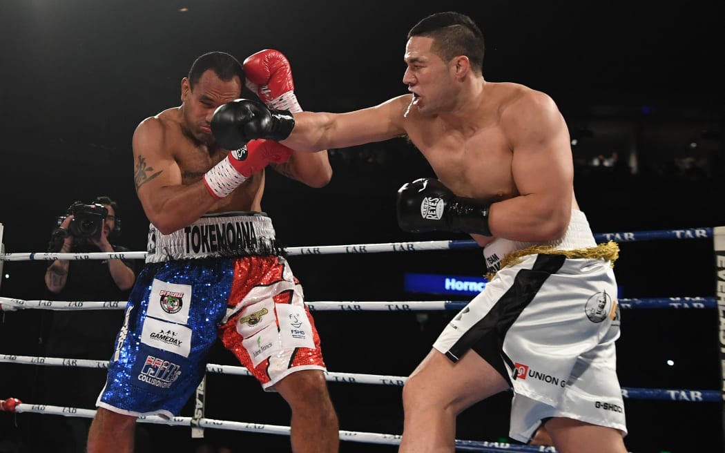 Joseph Parker and Solomon Haumono square off in Christchurch.