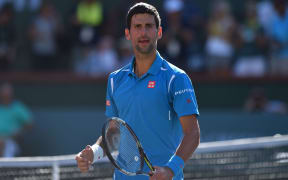 Novak Djokovic at the BNP Paribas Open.