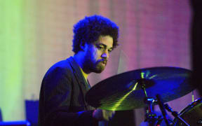 Danger Mouse (Brian Burton) playing with Broken Bells in 2010