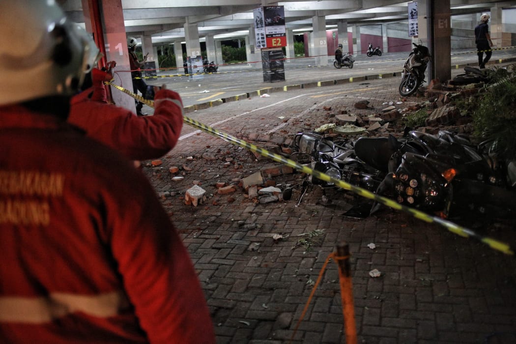 The powerful earthquake rocked Indonesia's Lombok in the early hours of 6 August, sending people running from their homes and triggering a brief tsunami alert.