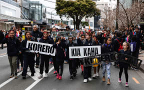 Māori language week parade in Wellington