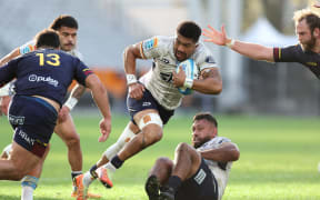 Ardie Savea during the Highlanders v Moana Pasifika, Super Rugby Pacific match, Forsyth Barr Stadium, Dunedin.