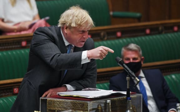 Boris Johnson during Prime Minister's Questions, he has denied breaking rules over the refurbishment of his Downing Street flat.