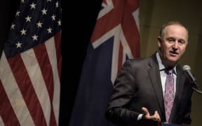 New Zealand Prime Minister John Key speaks at the Chamber of Commerce in Washington, DC
