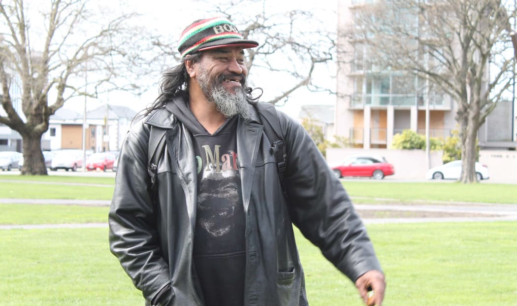 Gary Dickie regularly begs in central Christchurch.