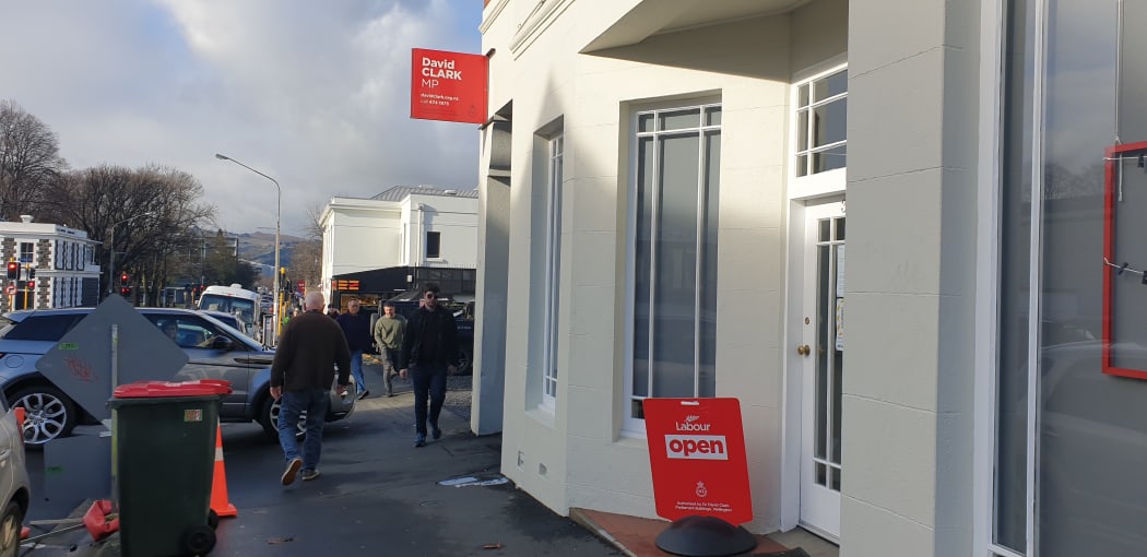 David Clark's Dunedin North electorate office.
