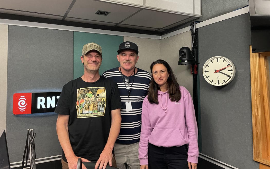 DJ Dubhead, Mark Williams and Kara Rickard.