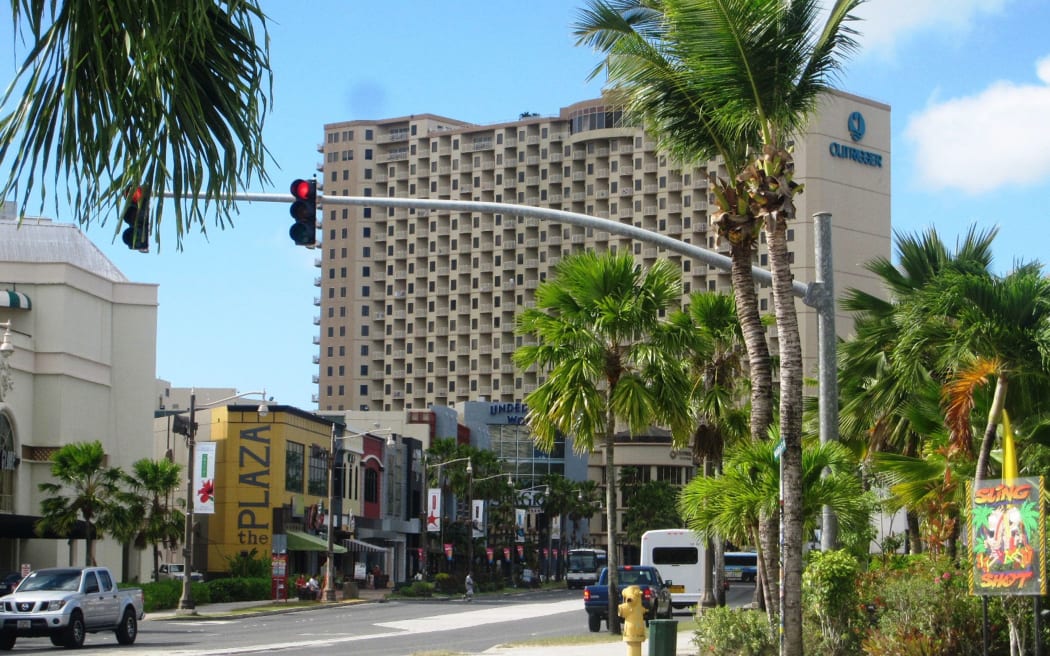 The Tumon district in Guam's capital, Hagåtña.