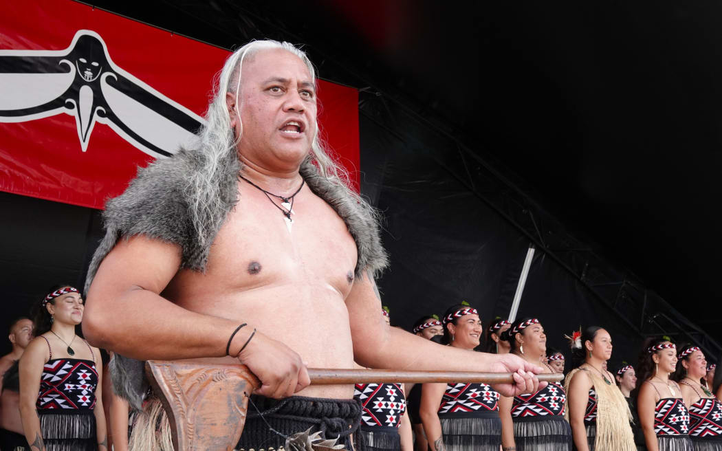 Kiritopa Henare, pou whakahaere (leader) and founder of Muriwhenua kapa haka.