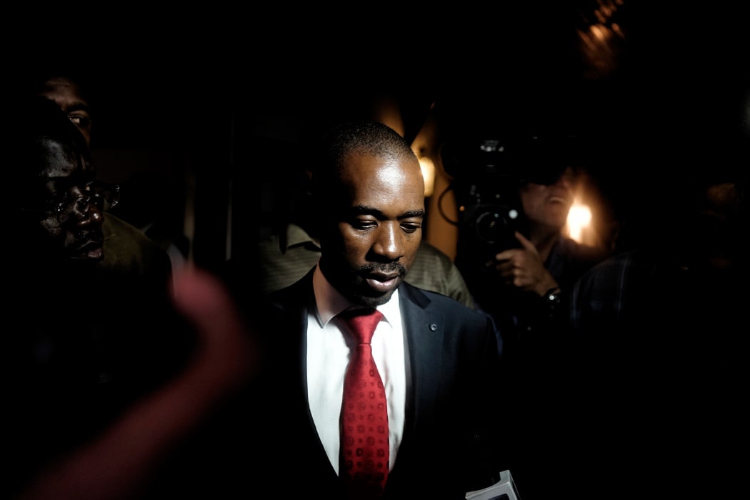 The Zimbabwean opposition party Movement for Democratic Change Alliance president, Nelson Chamisa.