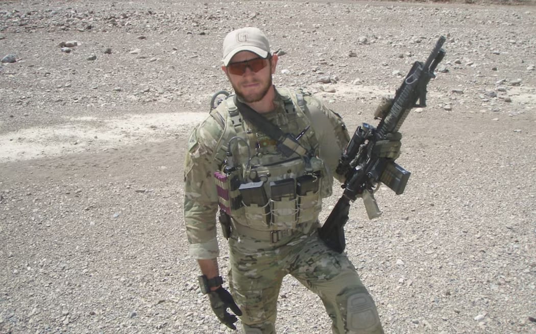 Former SAS soldier Oliver Schulz serving in Afghanistan.
