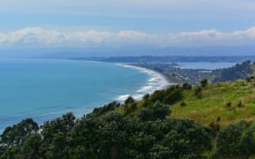 Scenic view of the Bay at Whakatane, Bay of Plenty, New Zealand