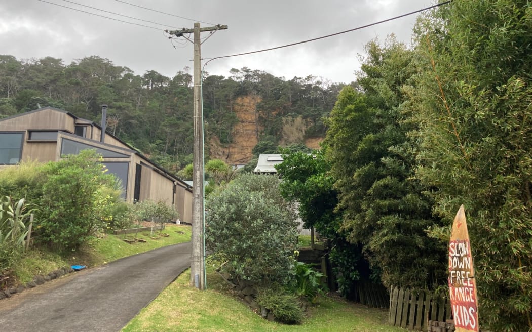 Damage in Muriwai.