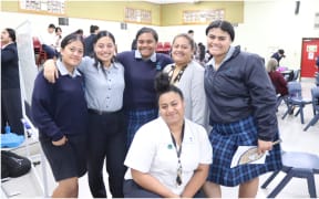 From left; Meleofa Talakai, Matai Liava'a, Maria Murare, Ana Mosa'ati, Sarah Laai and Ali Fayyaz