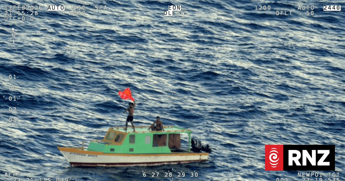 New Zealand Defence Force rescues two people stranded at sea south of Tonga