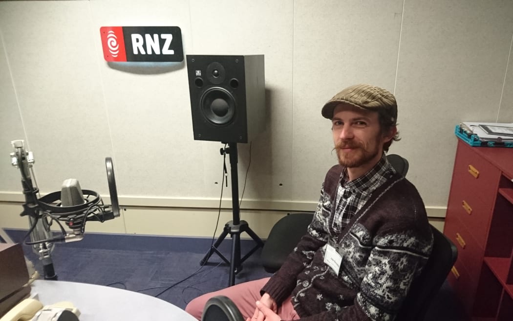 Jake Baxendale in the RNZ Concert Studio.