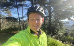 Chris Hipkins biking