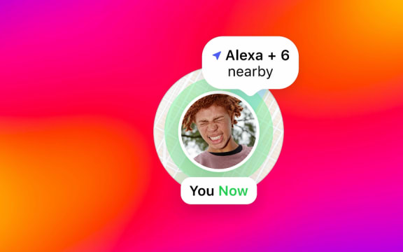 A screenshot of Instagram's Map feature that is available on mobile phones.