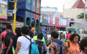 A crowd in Suva, Fiji