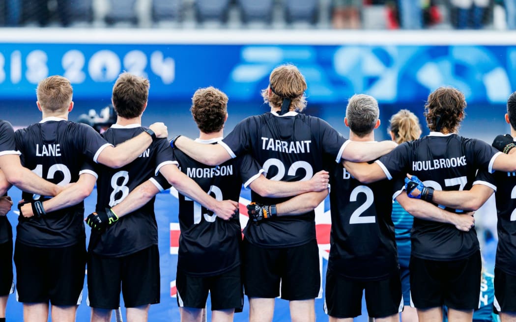 PARIS - 2024 Olympic Games Men & Women
06 India v New Zealand (Pool B)
Picture: New Zealand line up for the national anthem prior to the match against India

COPYRIGHT WORLDSPORTPICS/ Simon Watts