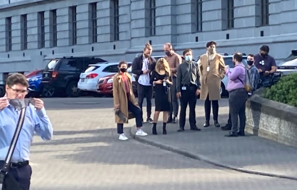 Reporters and camera crews staked out every entrance to Parliament the morning of the meeting that sealed Judith Collins' fate.