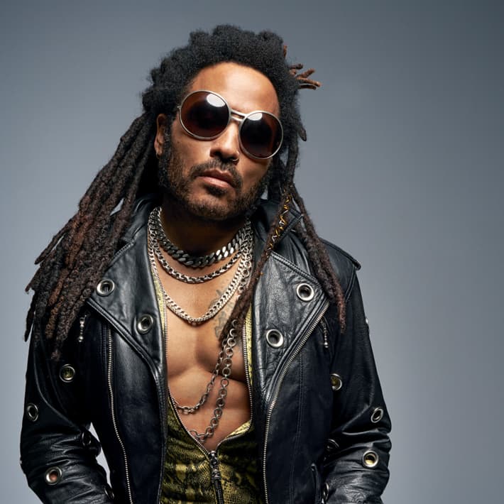 Lenny Kravitz revels in the soul, rock, and funk influences of the 60s and and 70s. He has won four Grammy awards.