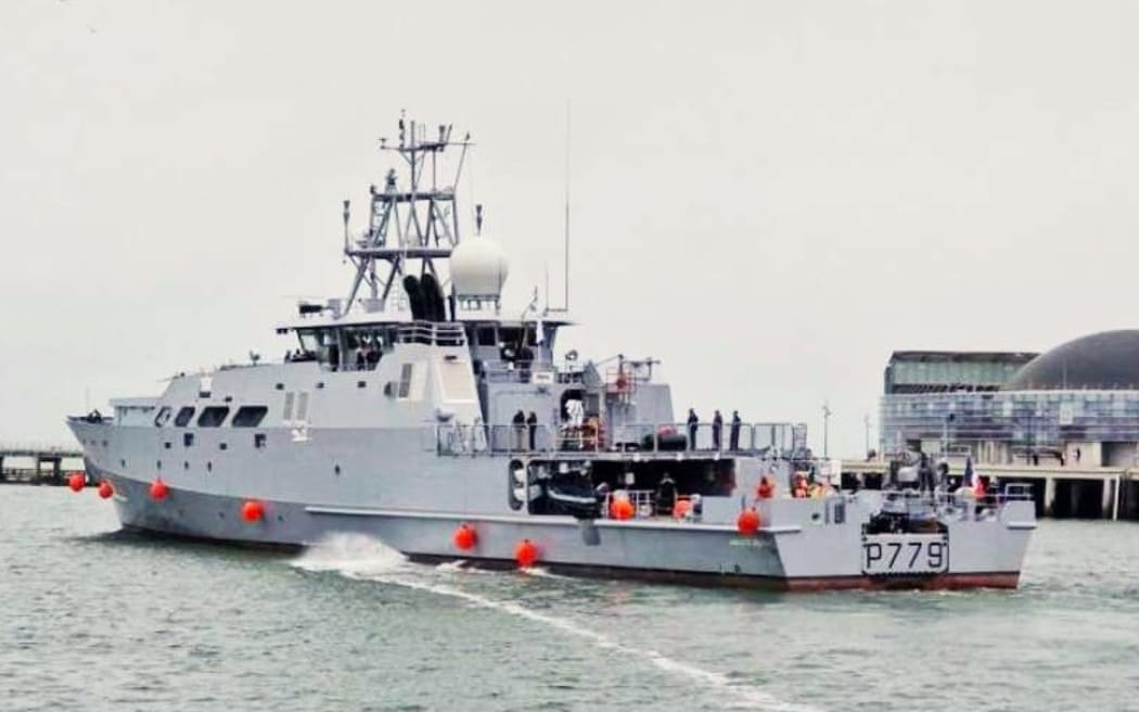 Nouméa-based French Navy Overseas patrol vessel Auguste Bennebig