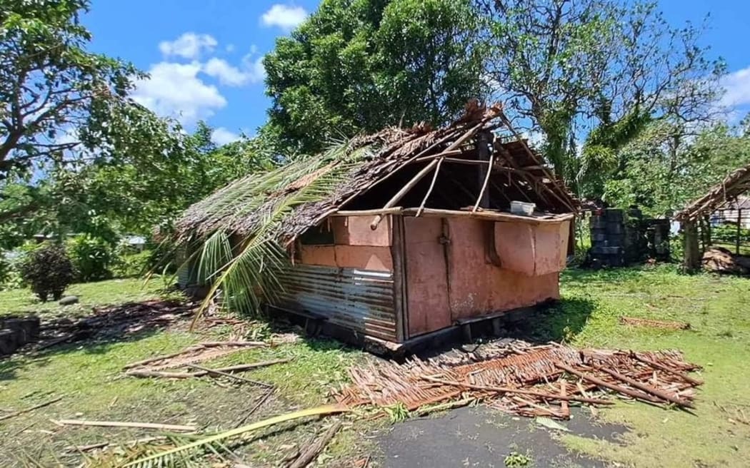 Cyclone Lola damage West Ambrym, on Ambrym island in Vanuatu