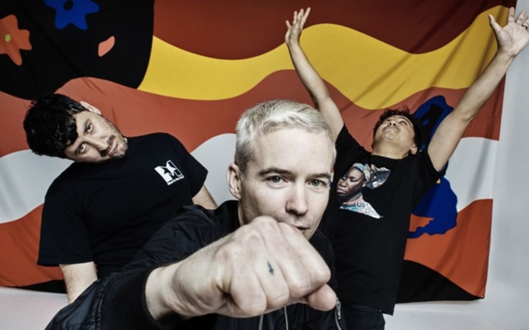 The Avalanches (L-to-R: Tony Di Blasi, Robbie Chater, James Dela Cruz)